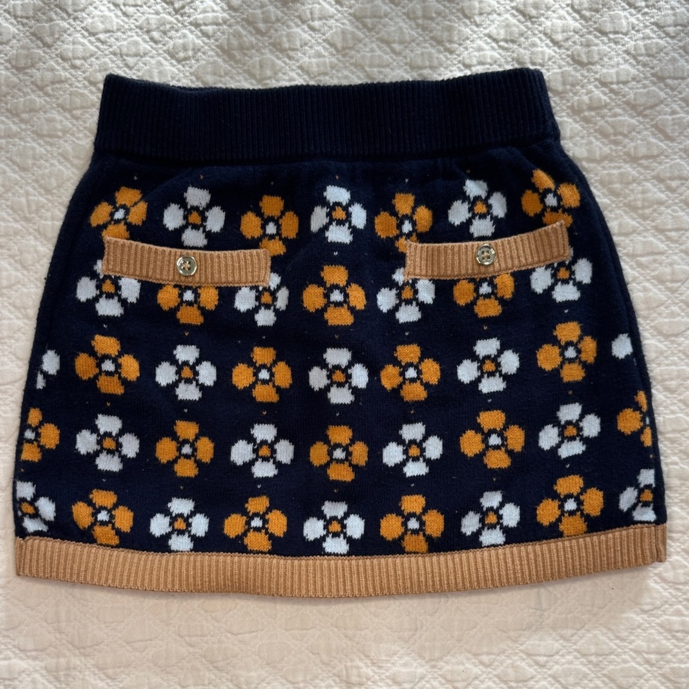 Janie and Jack Navy and Brown Floral Set - Picture 5 of 7